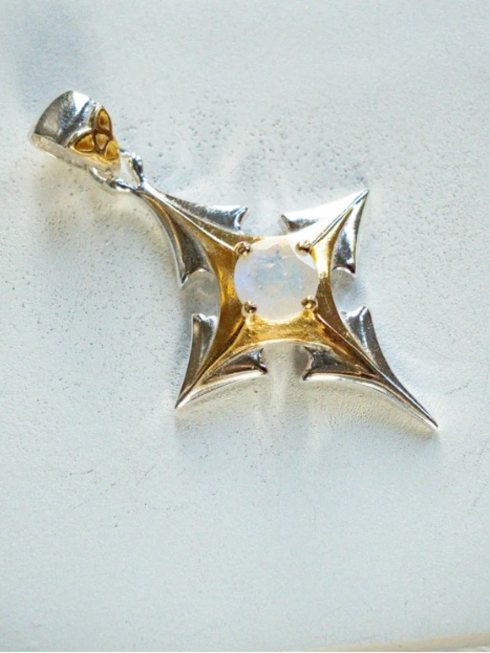 Stone Age Soul Compass Moonstone Pendant